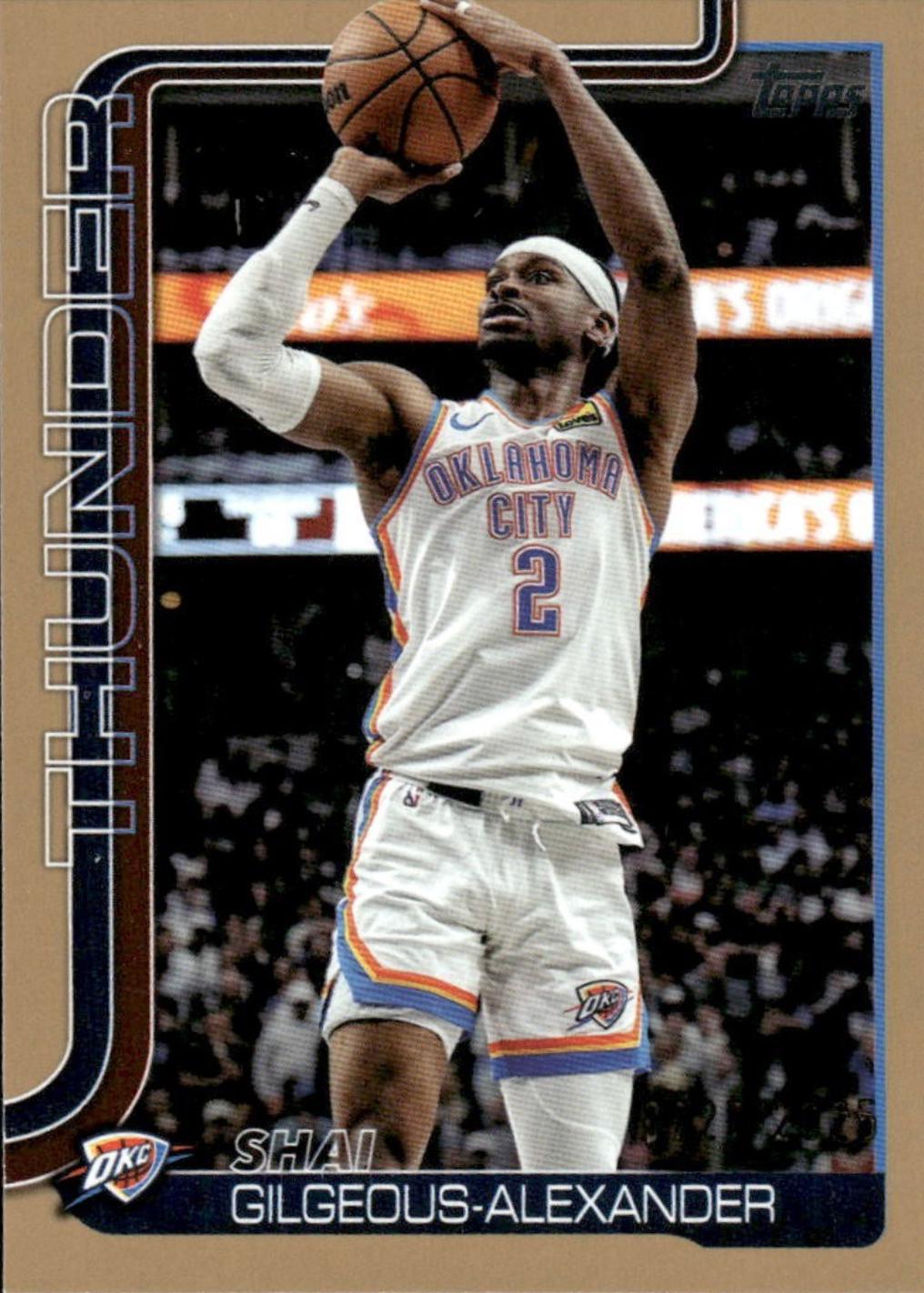 2025 Topps Shai Gilgeous-Alexander [Gold] #115 card