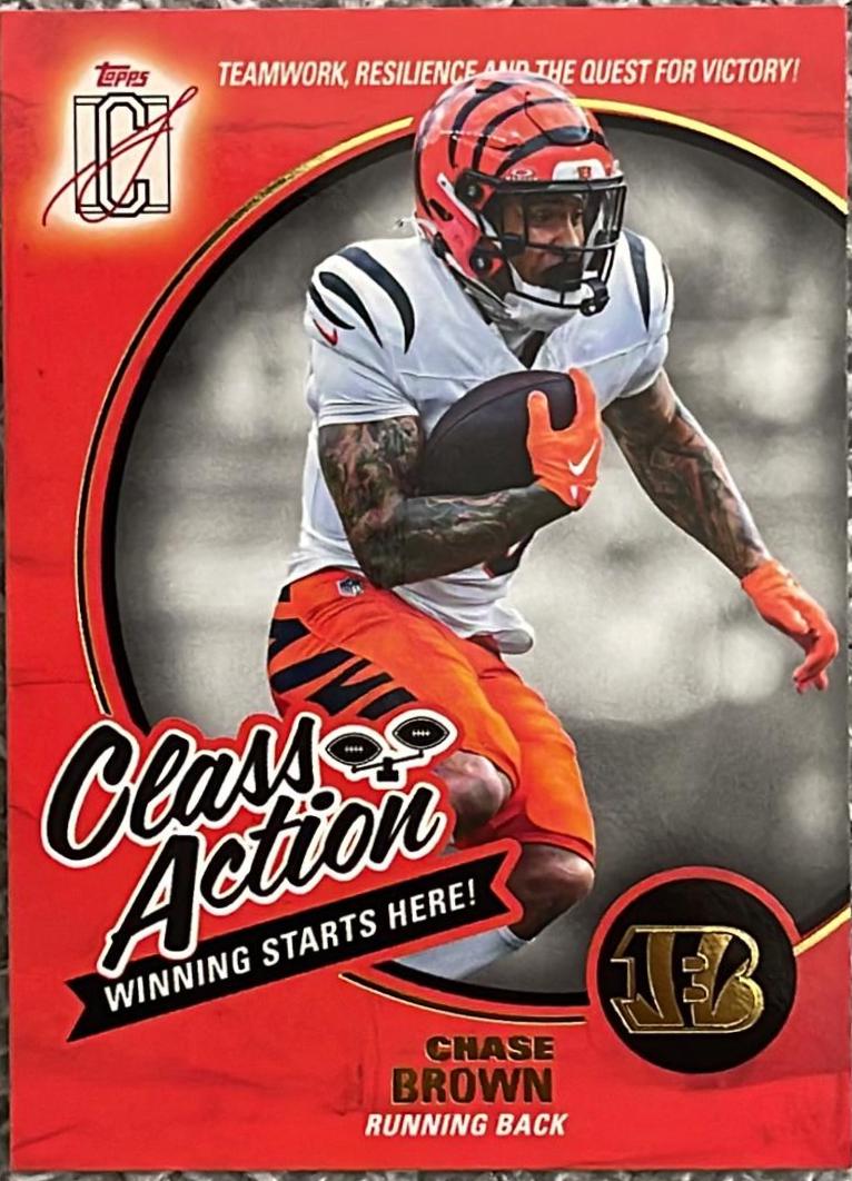 2025 Topps Signature Class Action Chase Brown #CA-7 card