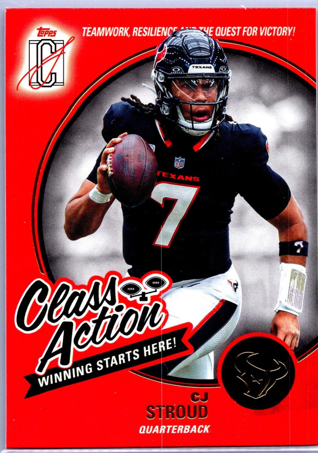 2025 Topps Signature Class Action CJ Stroud #CA-13 card