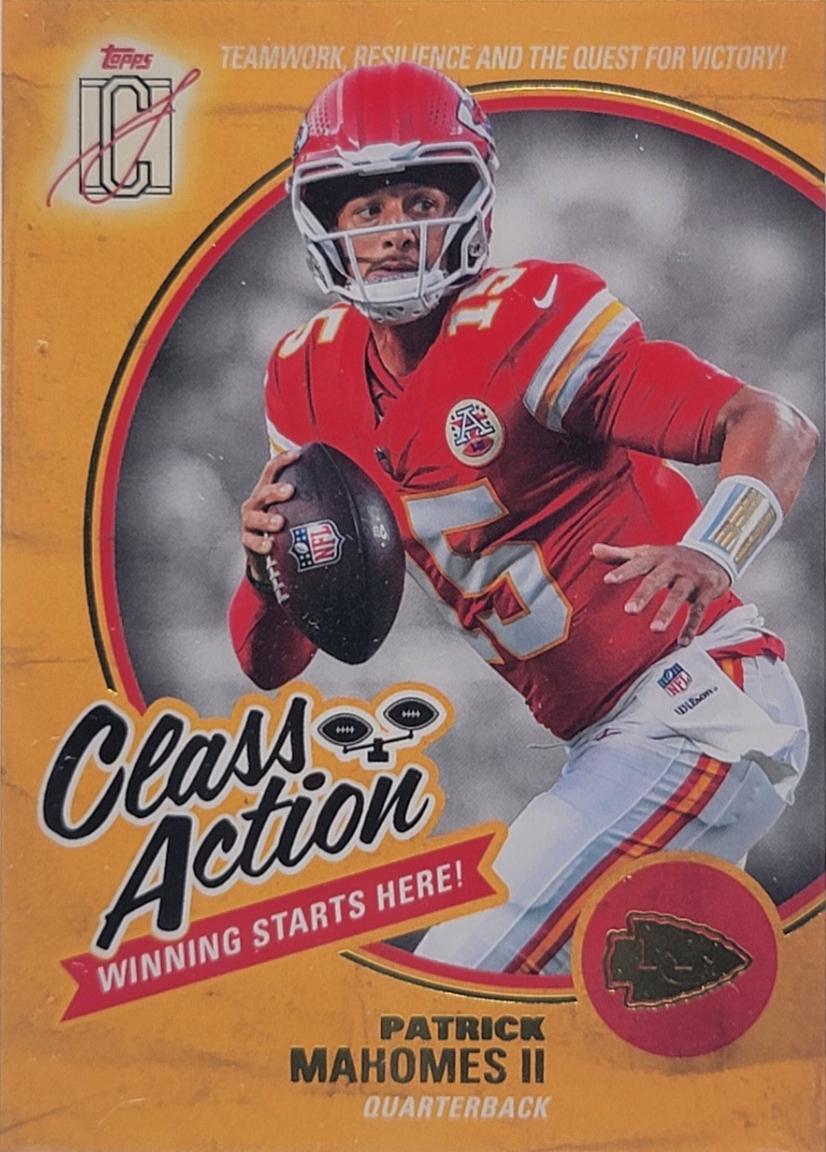 2025 Topps Signature Class Action Patrick Mahomes II #CA-16 card