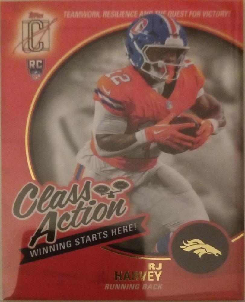 2025 Topps Signature Class Action RJ Harvey #CA-10 card