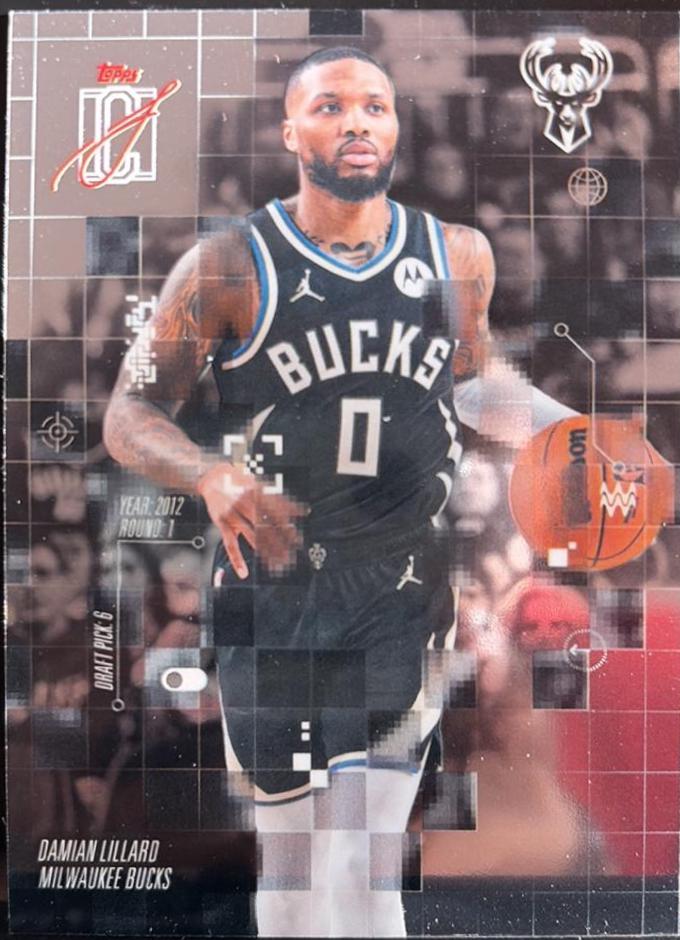 2025 Topps Signature Class After Image Damian Lillard #AF-25 card