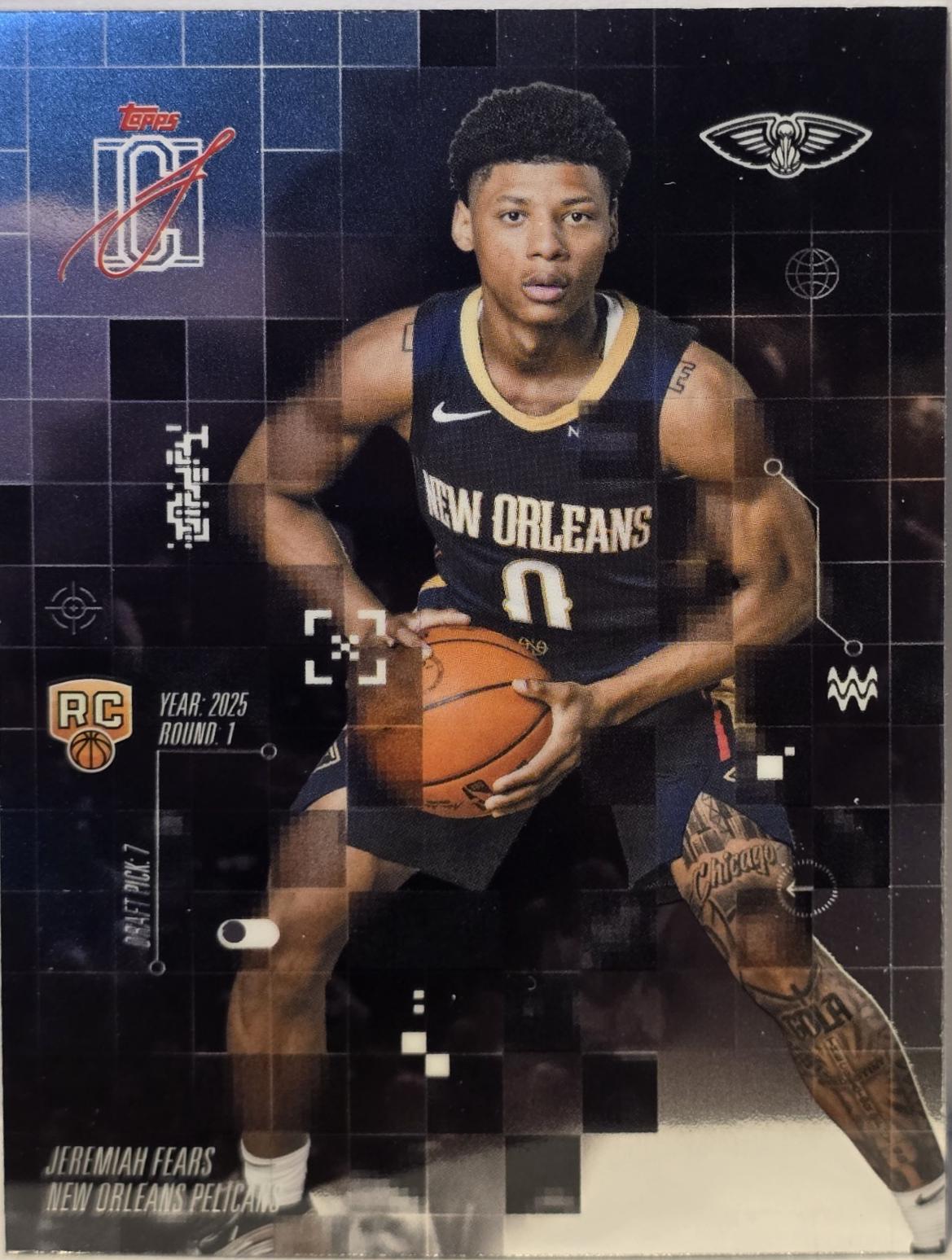 2025 Topps Signature Class After Image Jeremiah Fears #AF-7 card