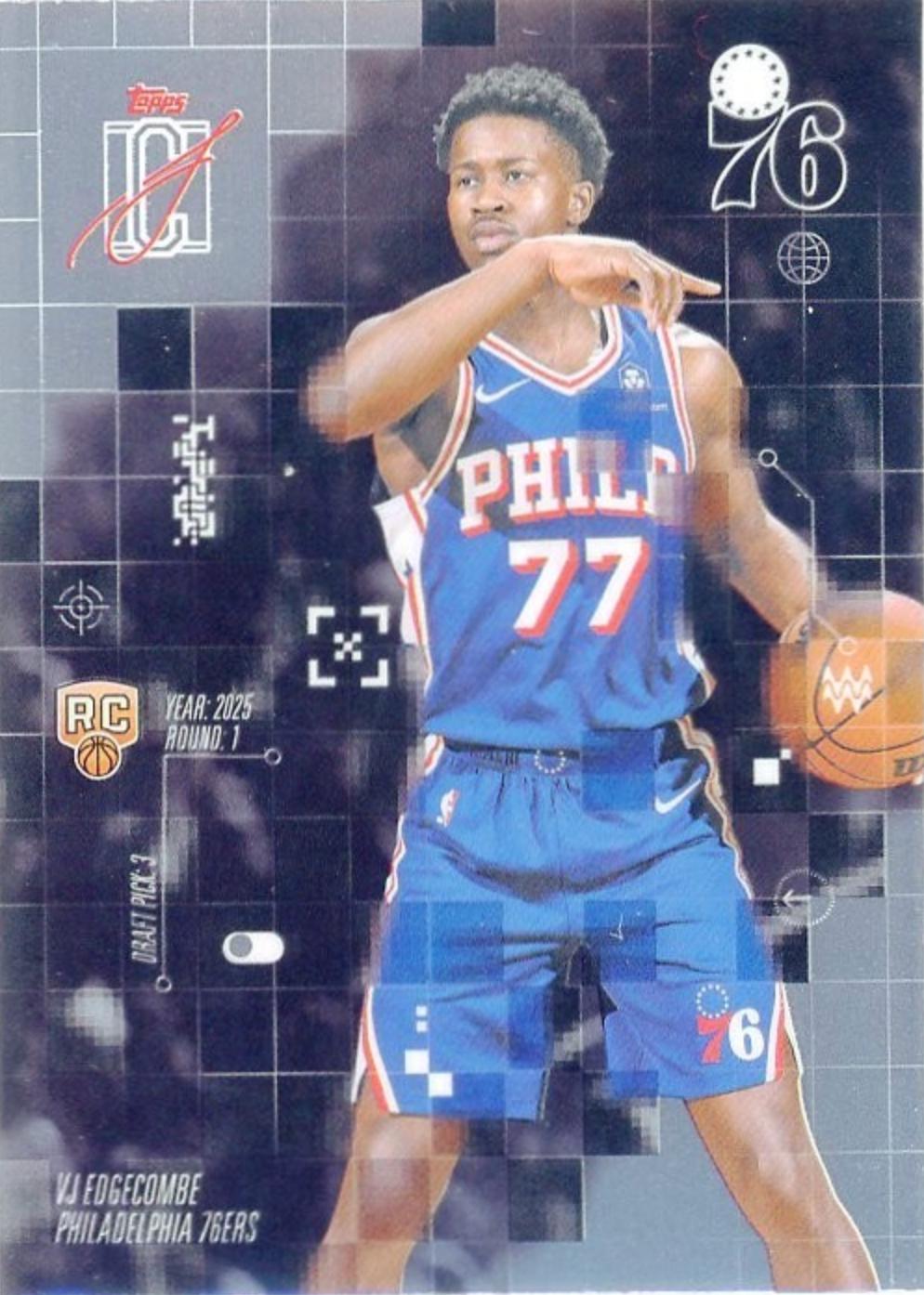 2025 Topps Signature Class After Image VJ Edgecombe #AF-3 card