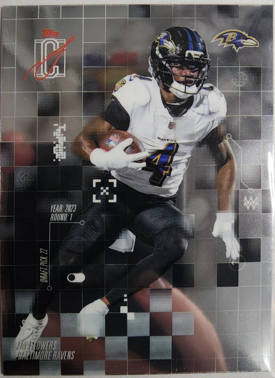 2025 Topps Signature Class After Image Zay Flowers #AI-3 card