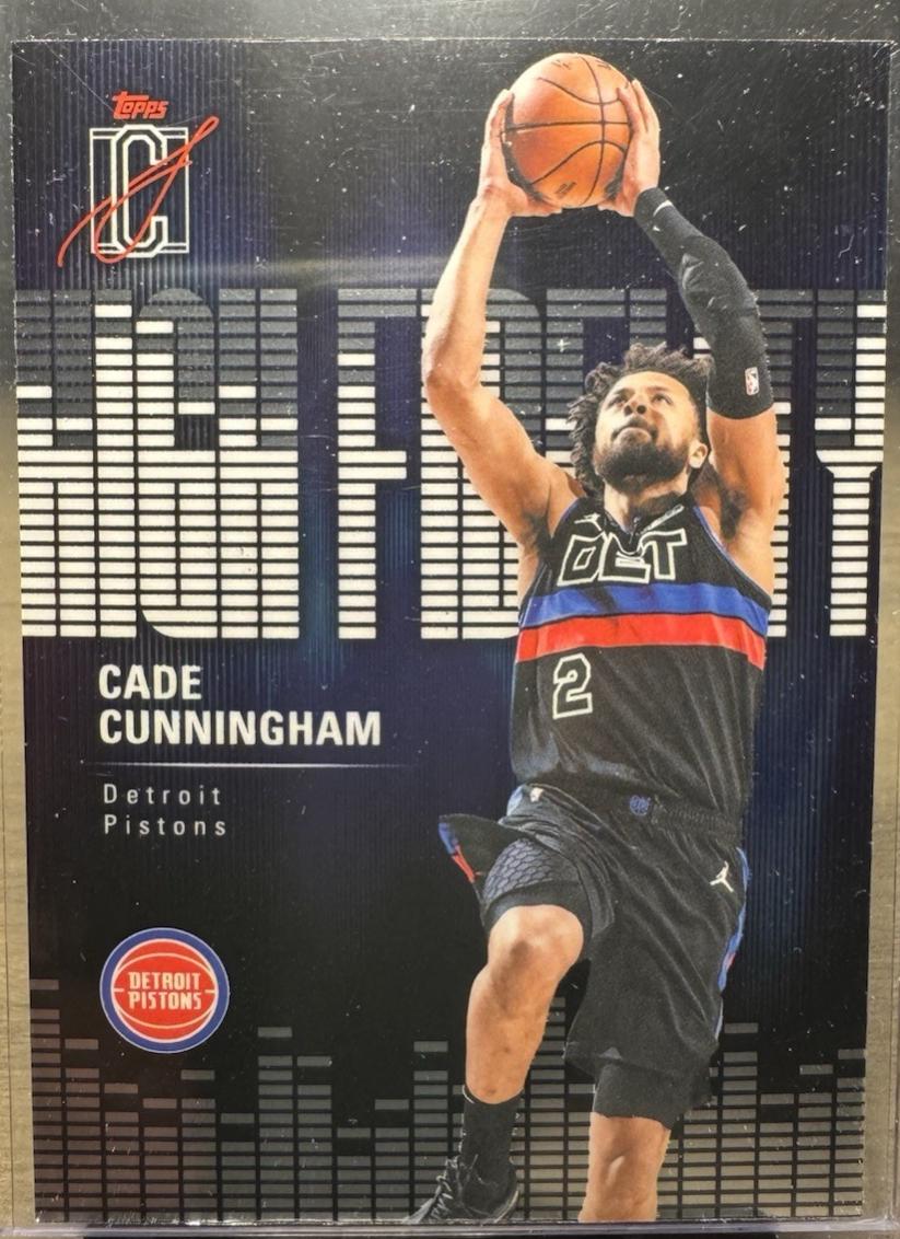 2025 Topps Signature Class High Fidelity Cade Cunningham #HF-29 card