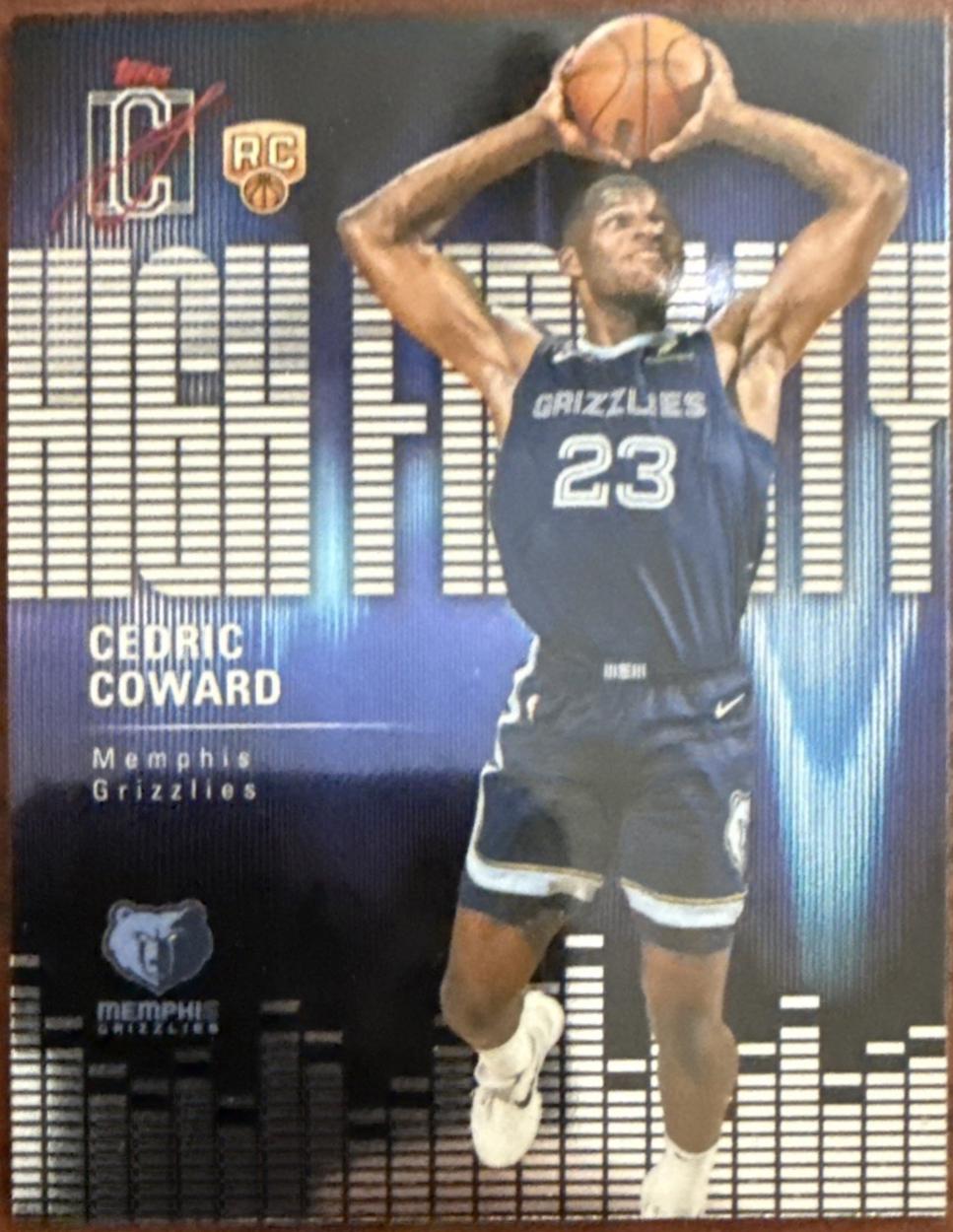 2025 Topps Signature Class High Fidelity Cedric Coward #HF-11 card
