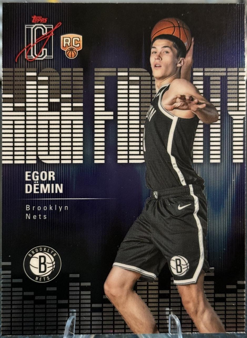 2025 Topps Signature Class High Fidelity Egor Demin #HF-8 card
