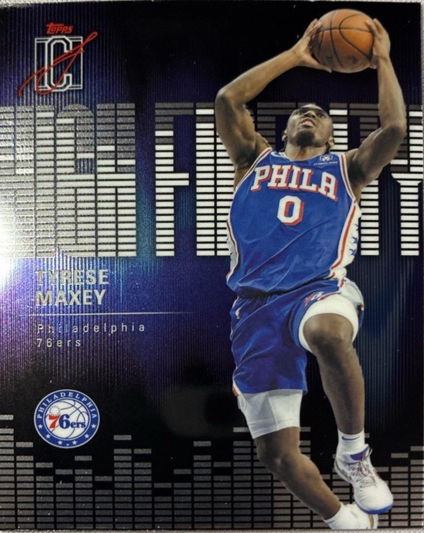 2025 Topps Signature Class High Fidelity Tyrese Maxey #HF-28 card
