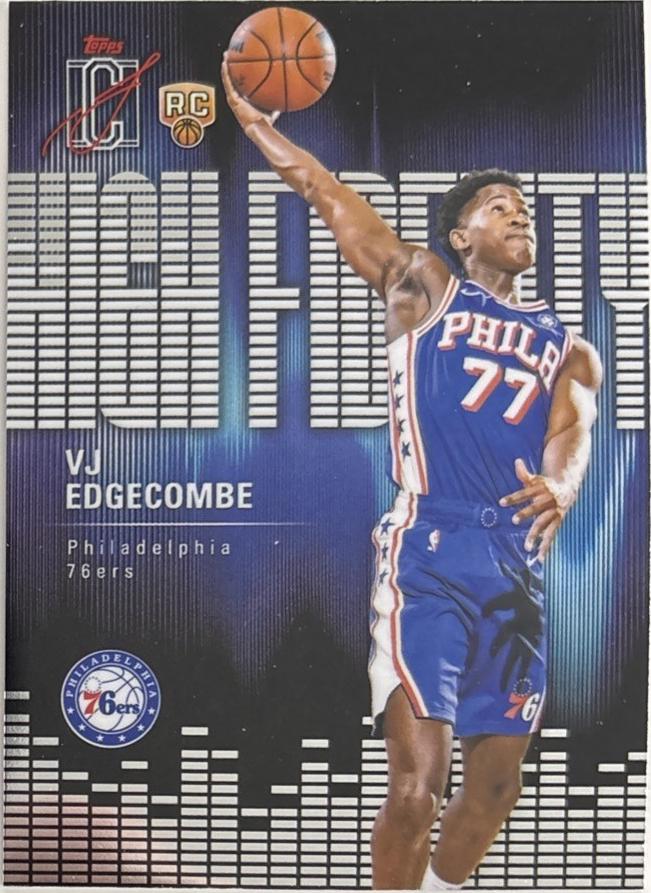 2025 Topps Signature Class High Fidelity VJ Edgecombe #HF-3 card