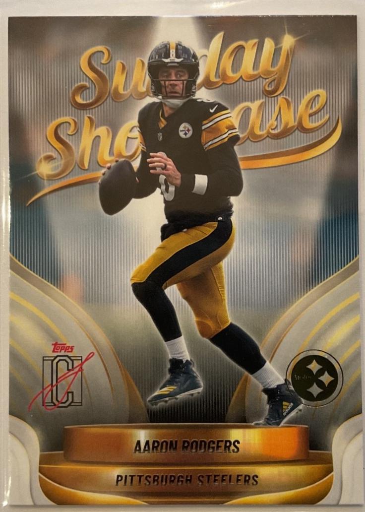 2025 Topps Signature Class Sunday Showcase Aaron Rodgers #SS-25 card