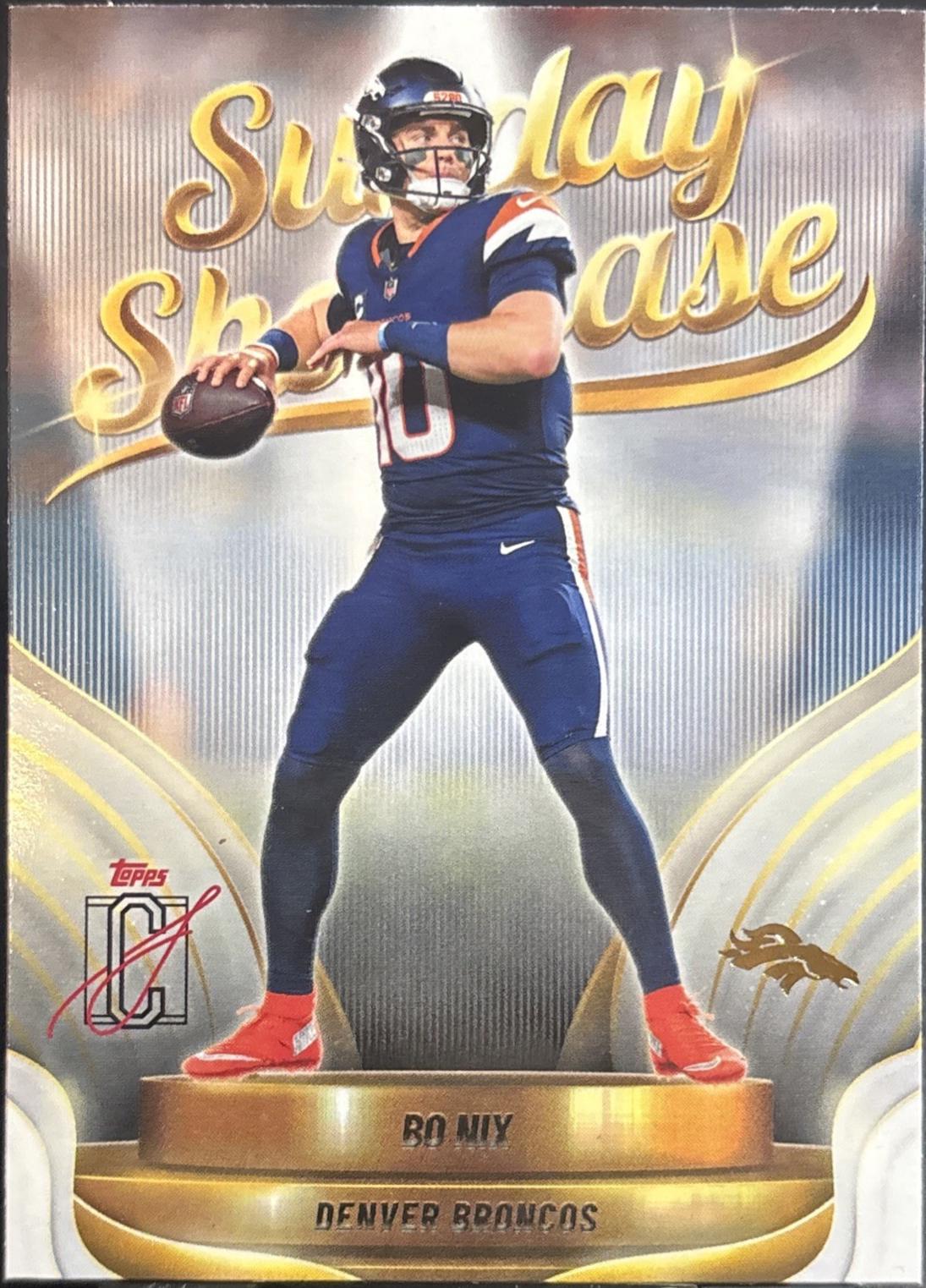 2025 Topps Signature Class Sunday Showcase Bo Nix #SS-15 card