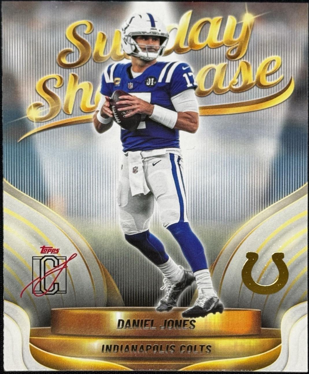 2025 Topps Signature Class Sunday Showcase Daniel Jones #SS-24 card