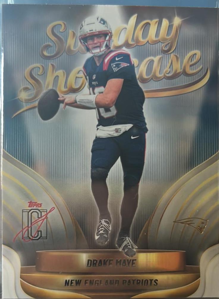 2025 Topps Signature Class Sunday Showcase Drake Maye #SS-9 card