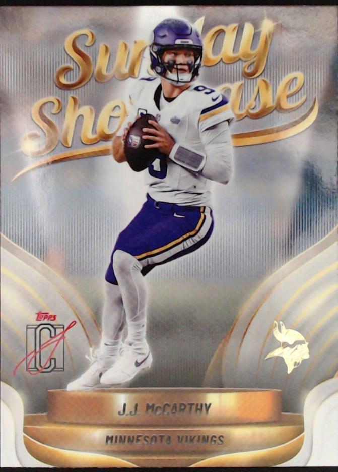2025 Topps Signature Class Sunday Showcase J.J. McCarthy #SS-20 card