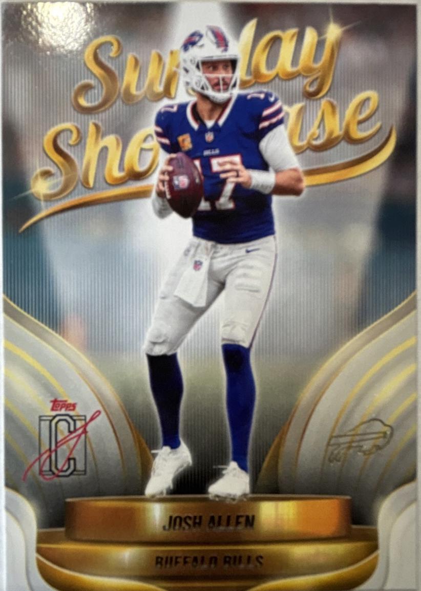 2025 Topps Signature Class Sunday Showcase Josh Allen #SS-7 card