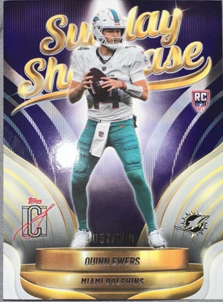 2025 Topps Signature Class Sunday Showcase Quinn Ewers [Purple] #SS-4 card