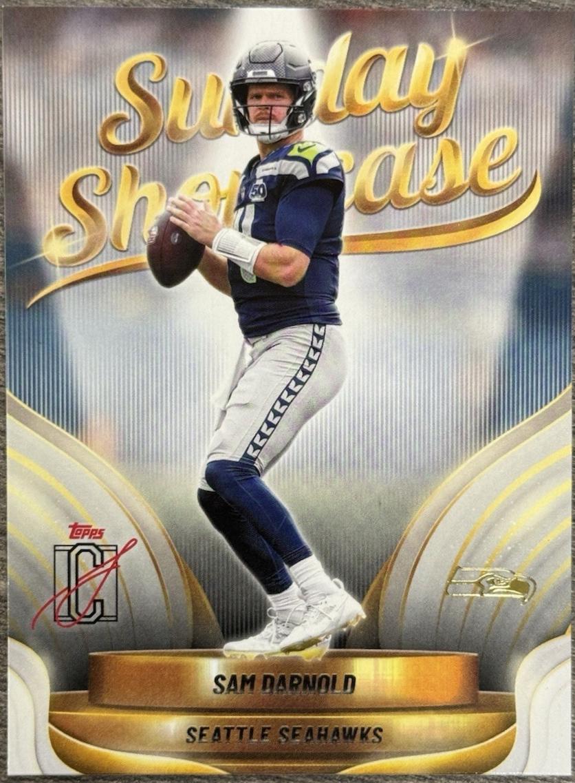 2025 Topps Signature Class Sunday Showcase Sam Darnold #SS-18 card
