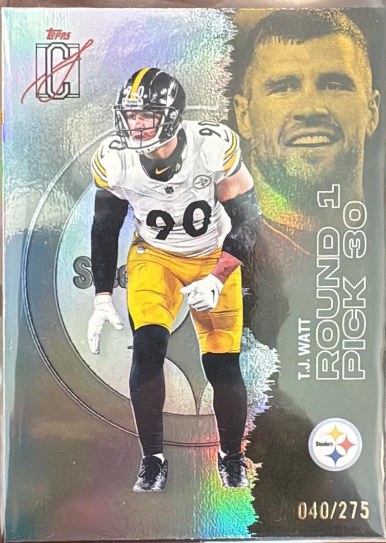 2025 Topps Signature Class T.J. Watt [Silver] #96 card