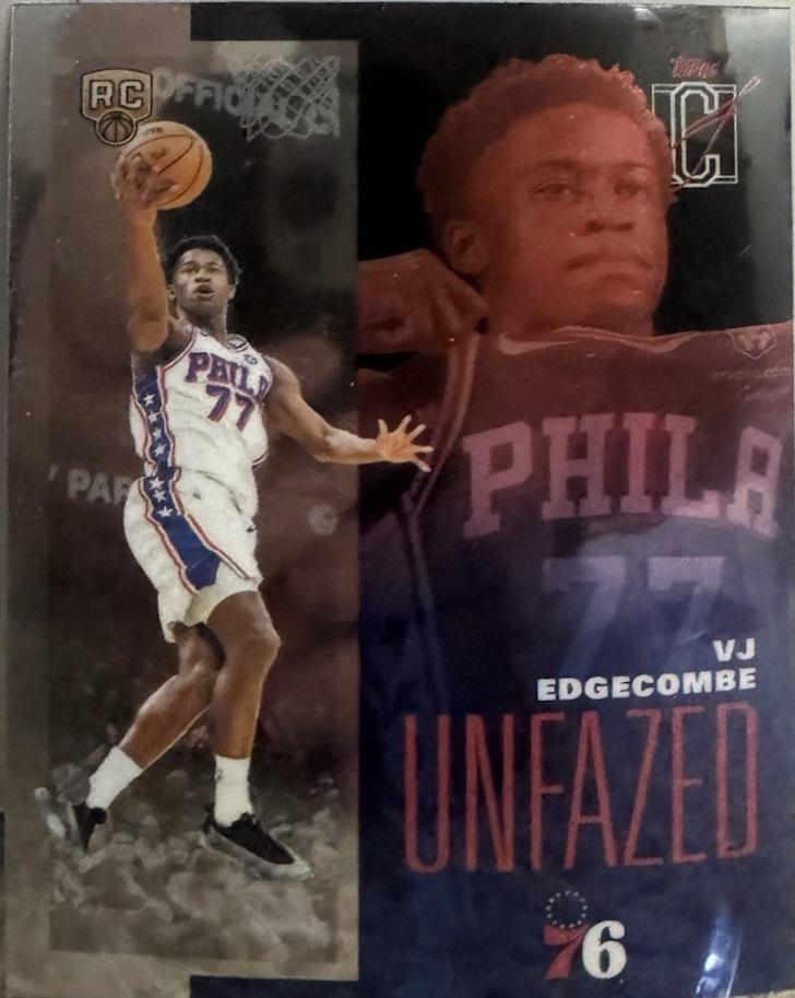 2025 Topps Signature Class Unfazed VJ Edgecombe #FAZE-13 card