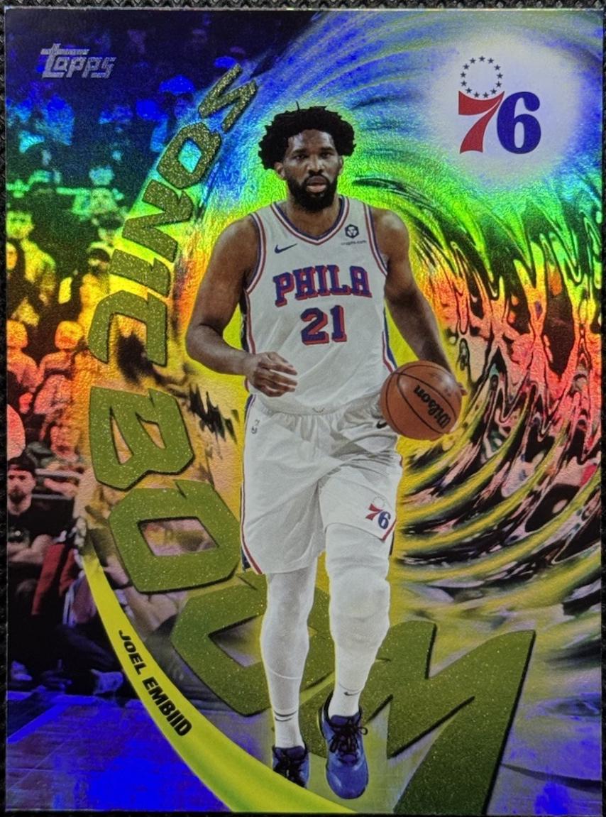 2025 Topps Sonic Boom Joel Embiid #SB-10 card
