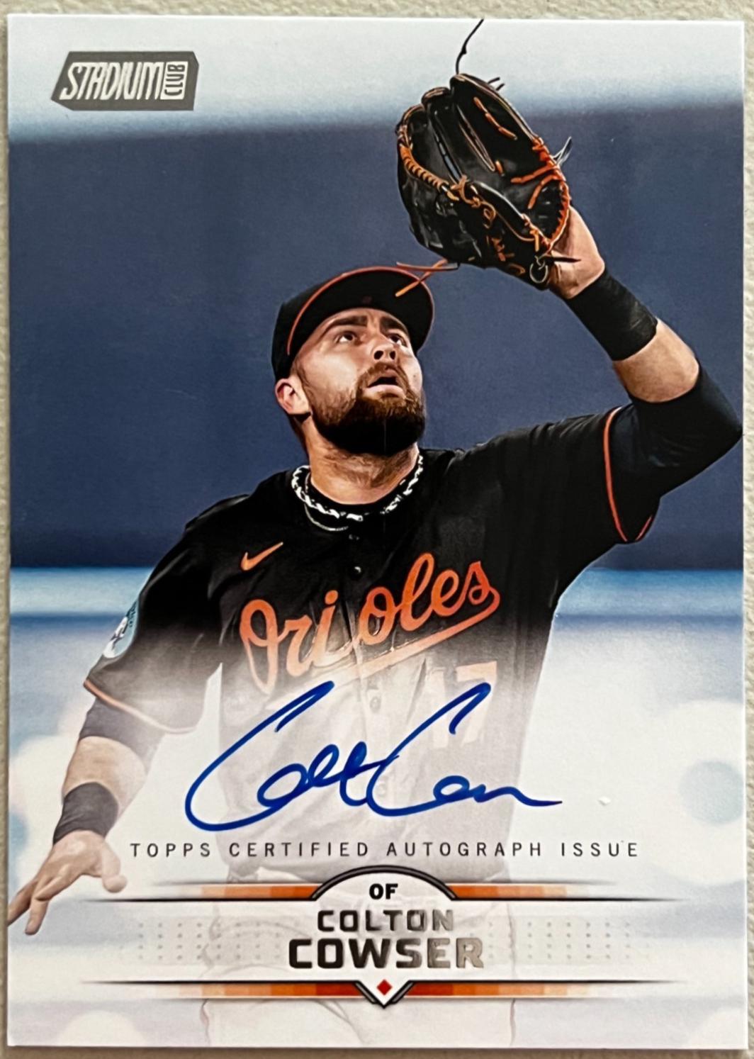 2025 Topps Stadium Club Autograph Colton Cowser #SCBA-CCO card