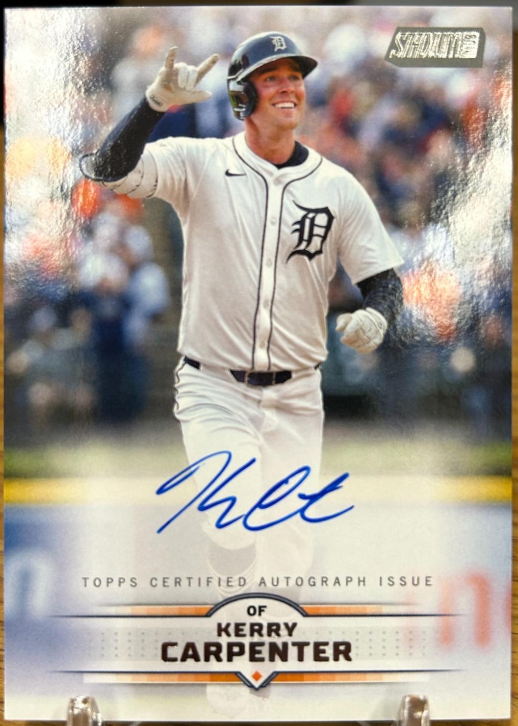 2025 Topps Stadium Club Autograph Kerry Carpenter #SCBA-KC card
