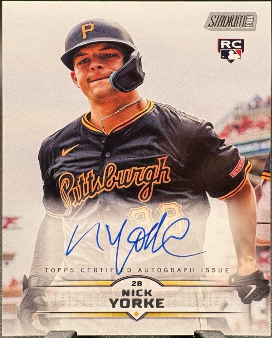 2025 Topps Stadium Club Autograph Nick Yorke #SCBA-NY card