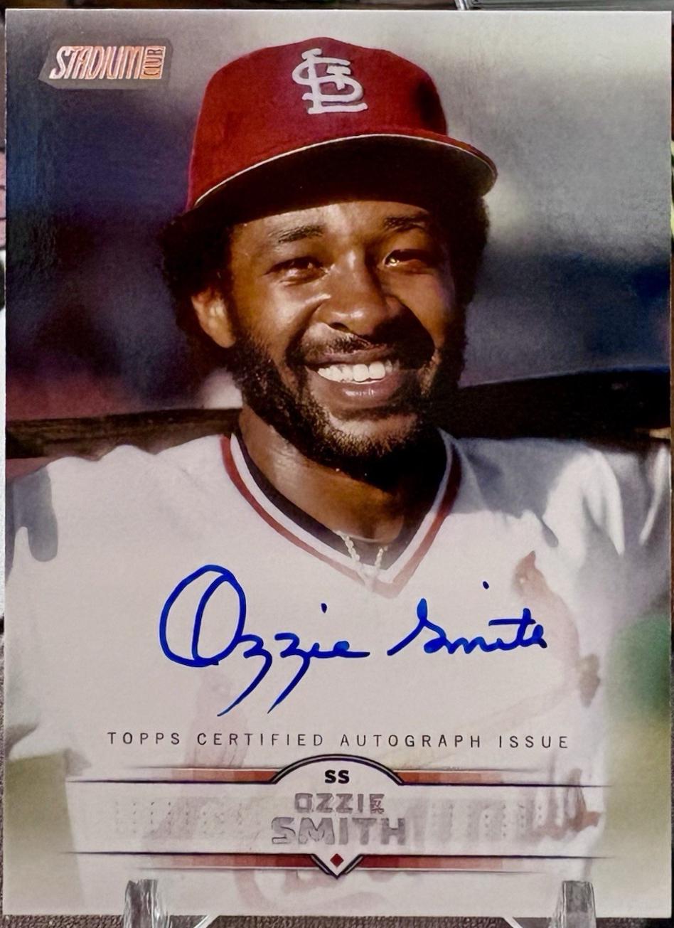 2025 Topps Stadium Club Autograph Ozzie Smith #SCBA-OS card