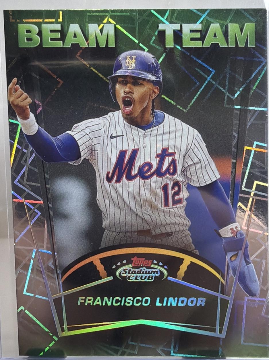 2025 Topps Stadium Club Beam Team Francisco Lindor #BT-20 card