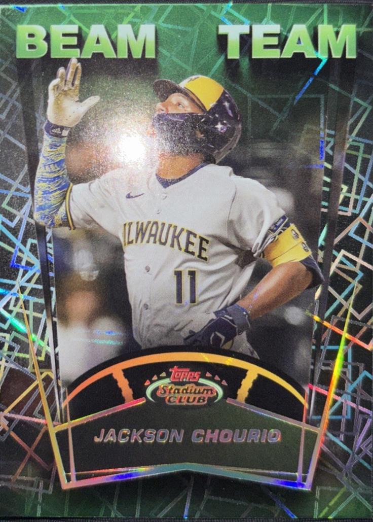 2025 Topps Stadium Club Beam Team Jackson Chourio #BT-11 card