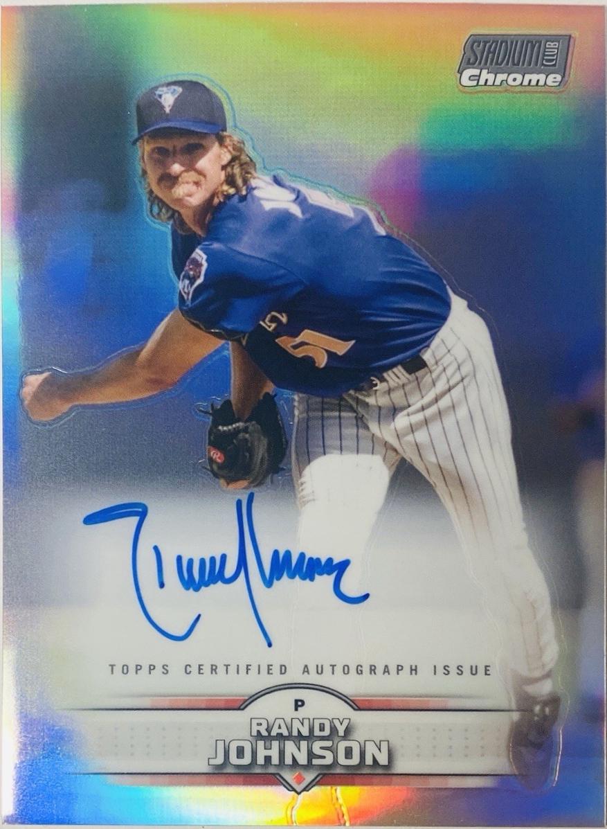 2025 Topps Stadium Club Chrome Autograph Randy Johnson #SCCA-RJ card