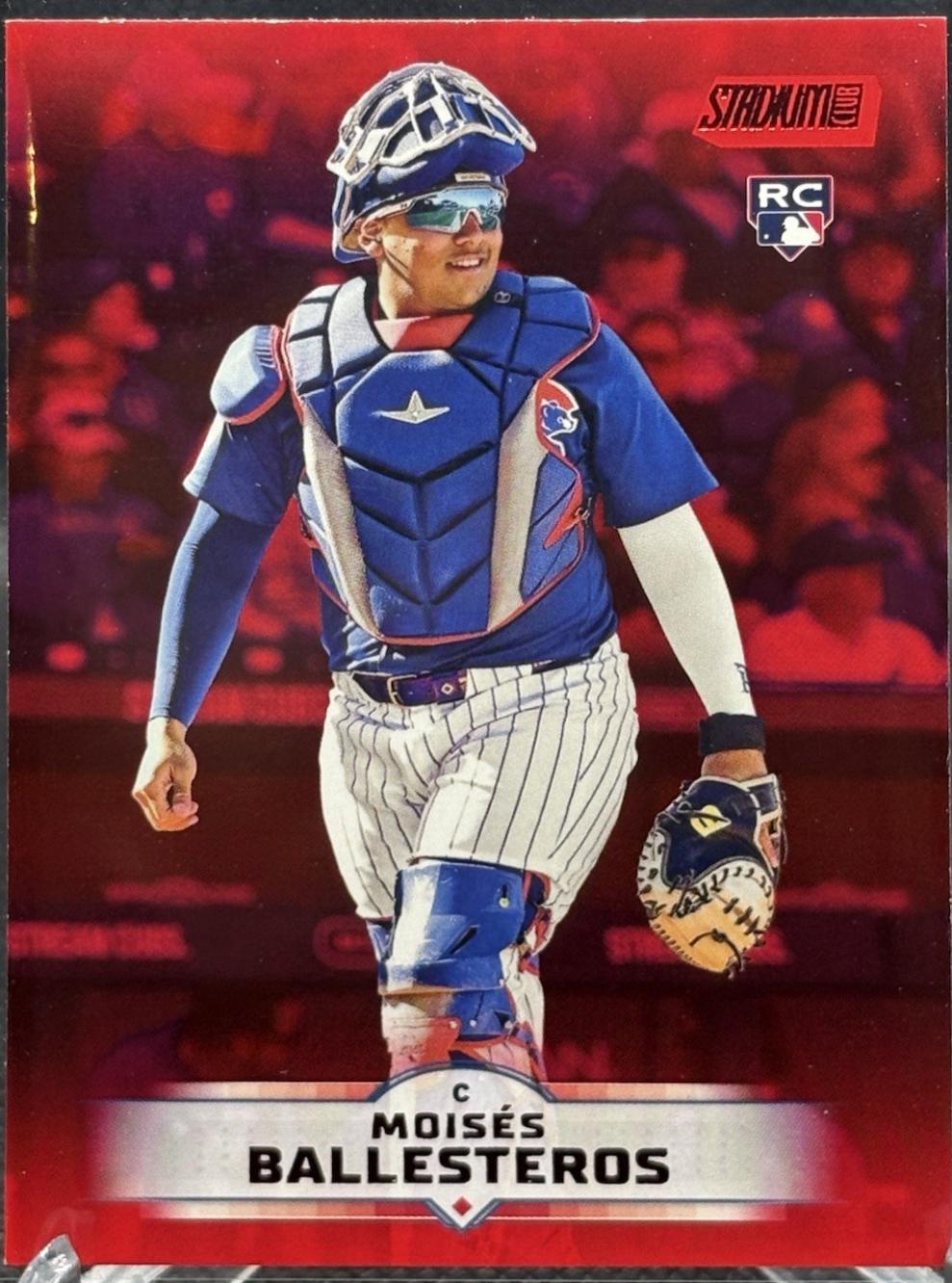 2025 Topps Stadium Club Moises Ballesteros [Red] #17 card