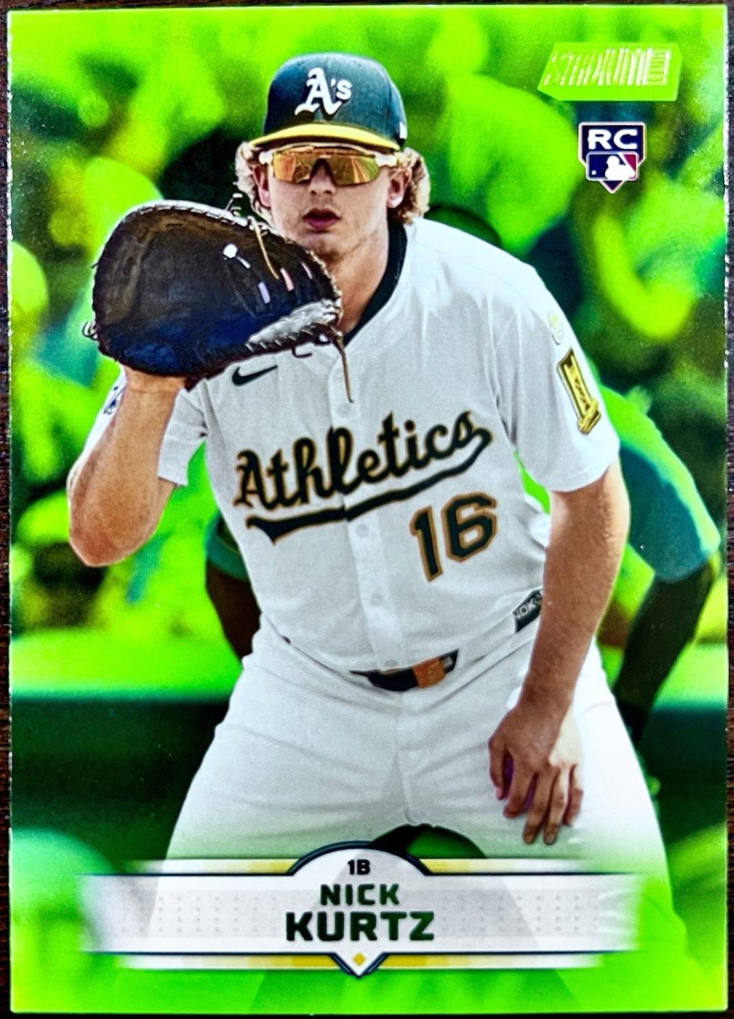 2025 Topps Stadium Club Nick Kurtz [Lime Green] #9 card