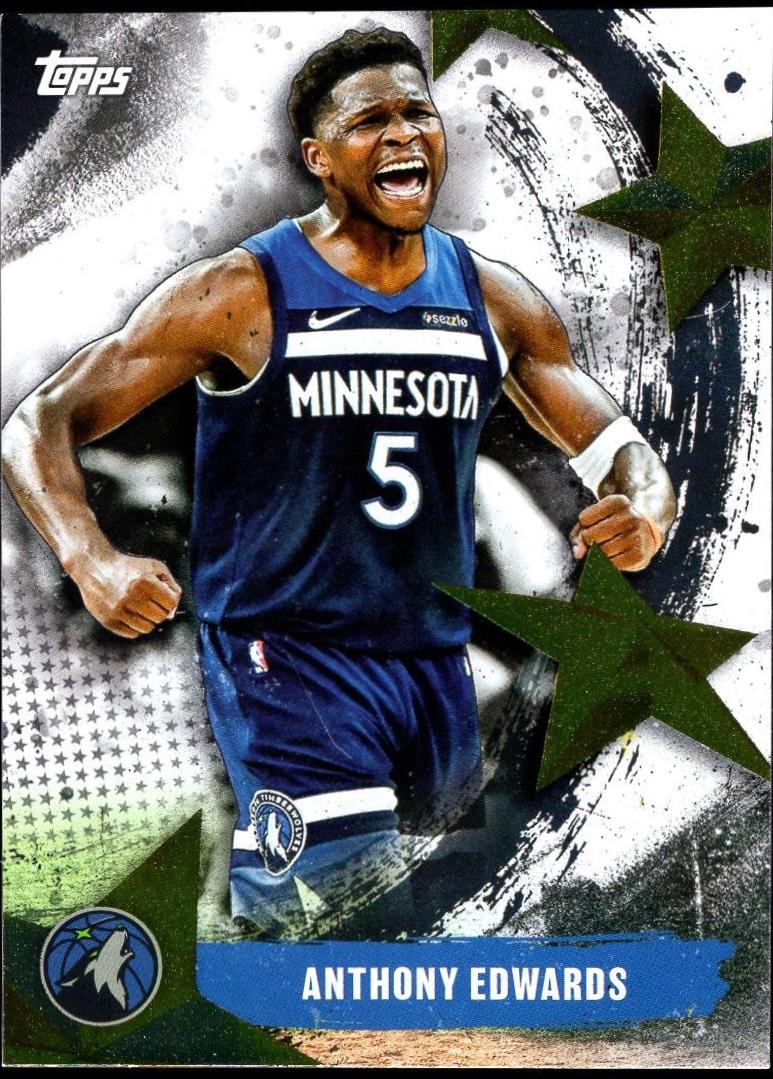 2025 Topps Stars of the NBA Anthony Edwards #SA-7 card