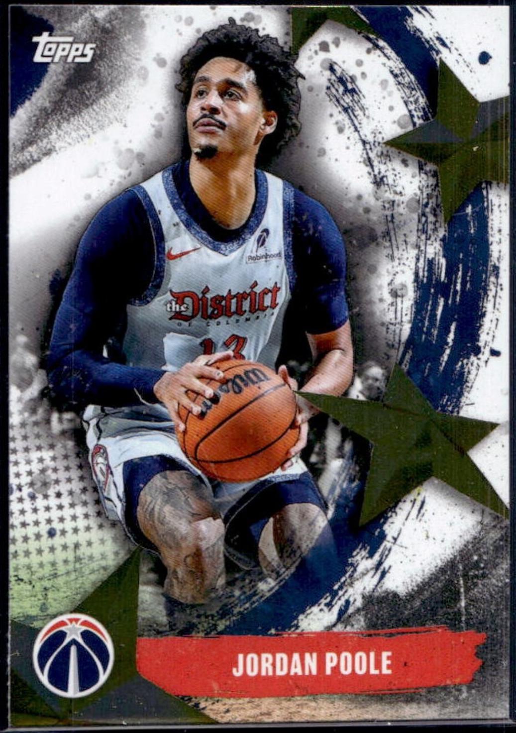 2025 Topps Stars of the NBA Jordan Poole #SA-17 card