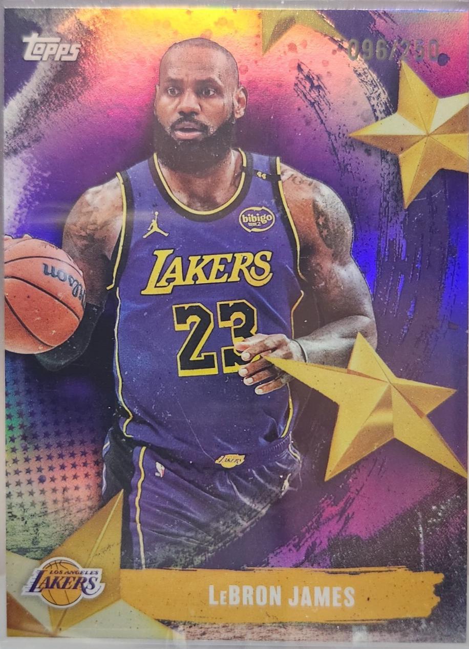 2025 Topps Stars of the NBA Lebron James [Purple Rainbow] #SA-6 card