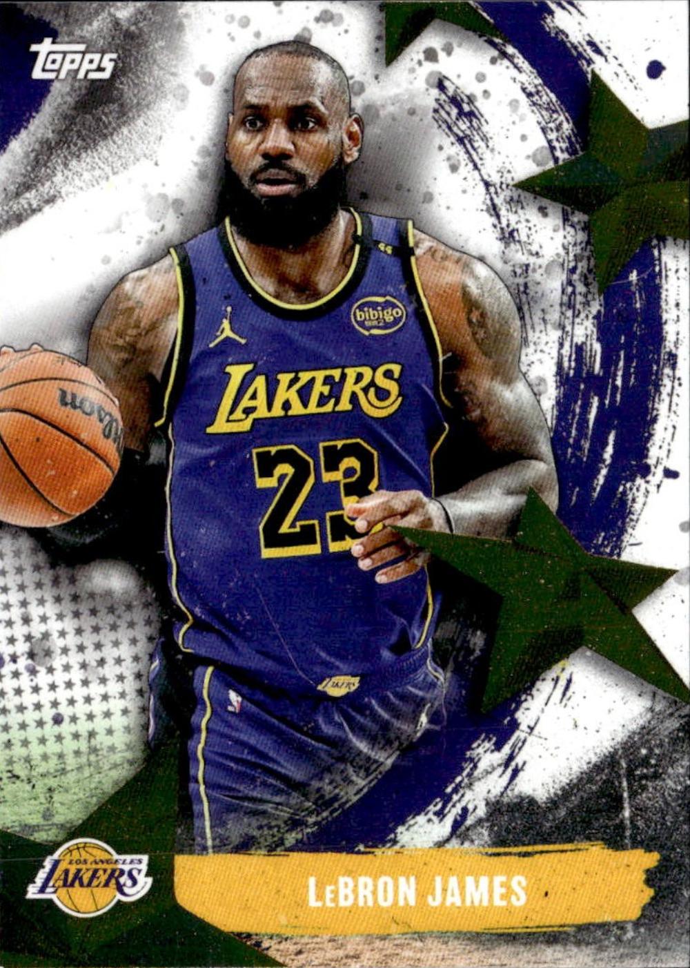 2025 Topps Stars of the NBA Lebron James #SA-6 card