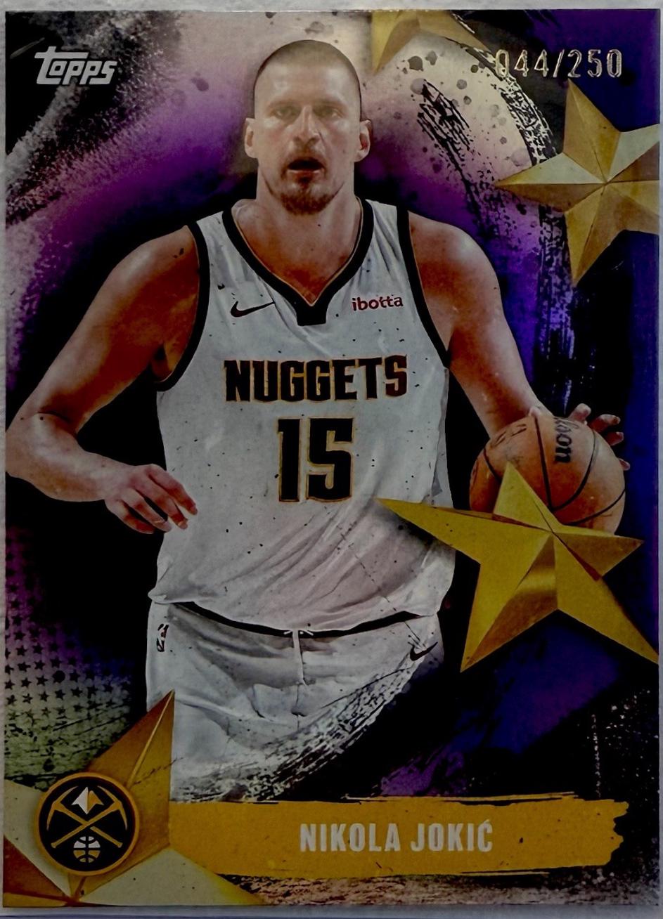2025 Topps Stars of the NBA Nikola Jokic [Purple Rainbow] #SA-1 card
