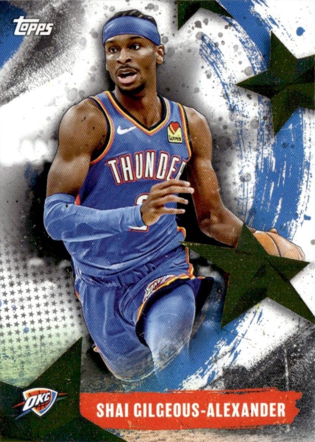 2025 Topps Stars of the NBA Shai Gilgeous-Alexander #SA-2 card