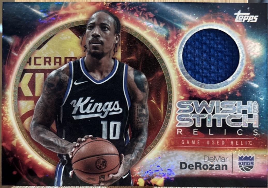 2025 Topps Swish and Stitch Relic DeMar DeRozan #SST-DD card