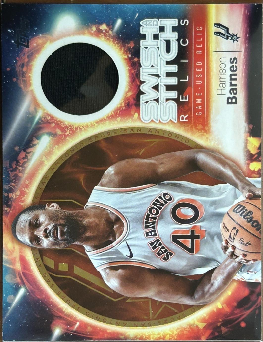 2025 Topps Swish and Stitch Relic Harrison Barnes #SST-HB card