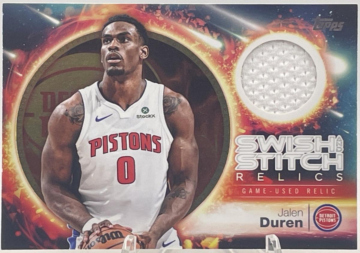2025 Topps Swish and Stitch Relic Jalen Duren #SST-JD card