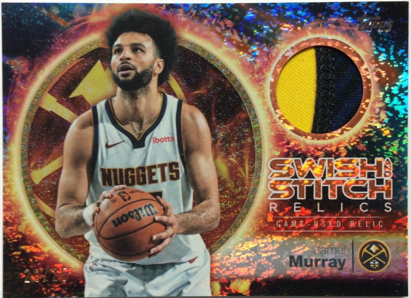 2025 Topps Swish and Stitch Relic Jamal Murray #SST-JM card