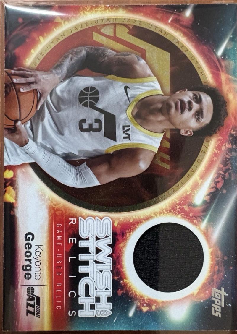 2025 Topps Swish and Stitch Relic Keyonte George #SST-KG card