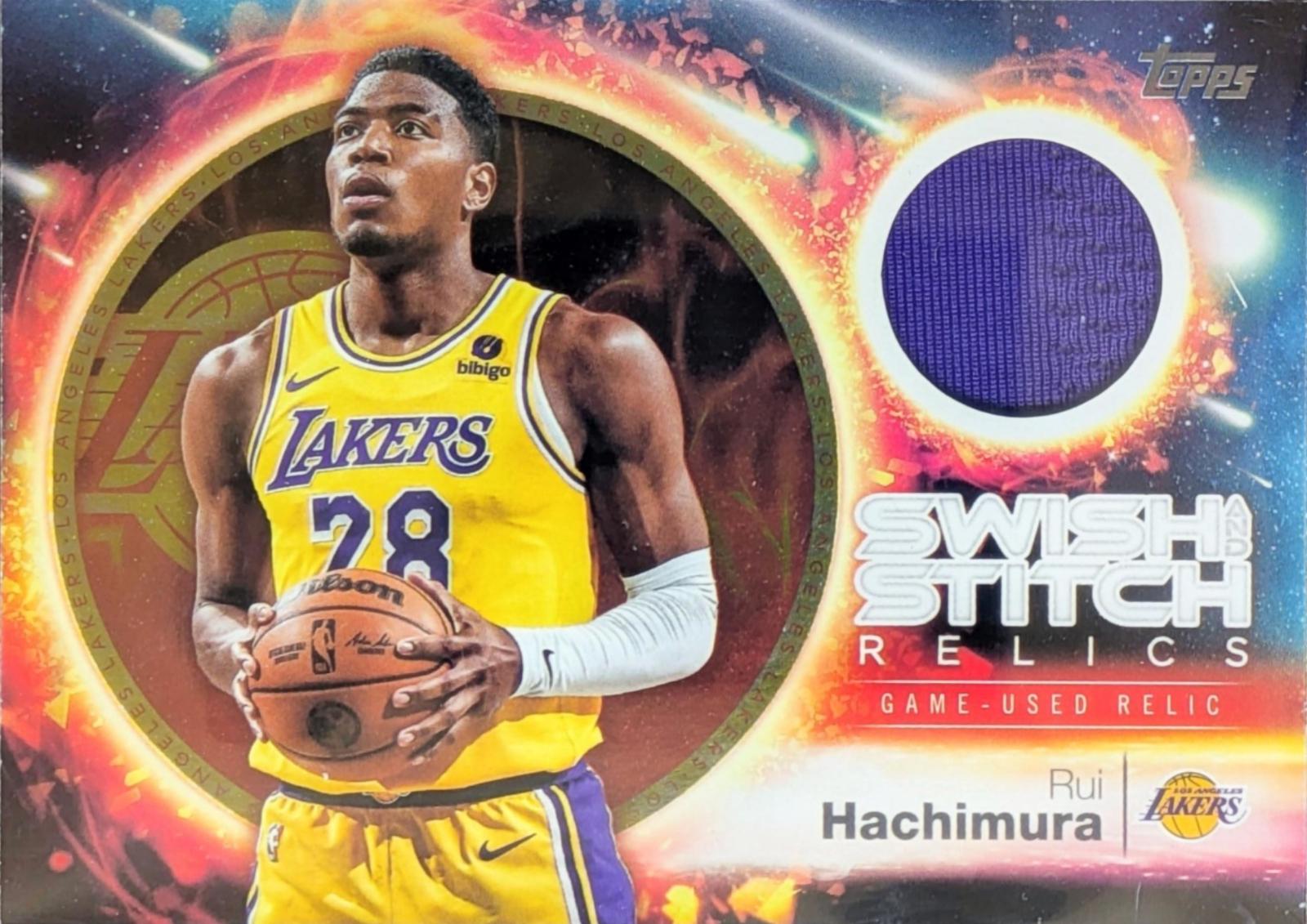 2025 Topps Swish and Stitch Relic Rui Hachimura #SST-RH card
