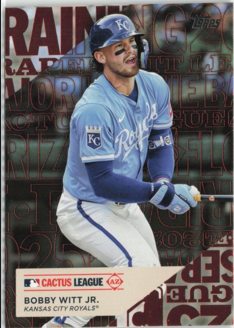 2025 Topps Training Ground Bobby Witt Jr. #TG-6 card