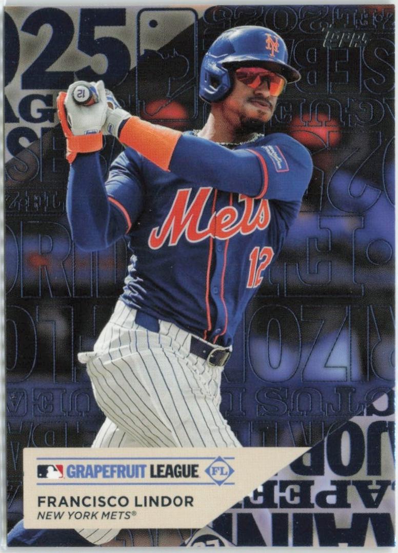 2025 Topps Training Ground Francisco Lindor #TG-11 card