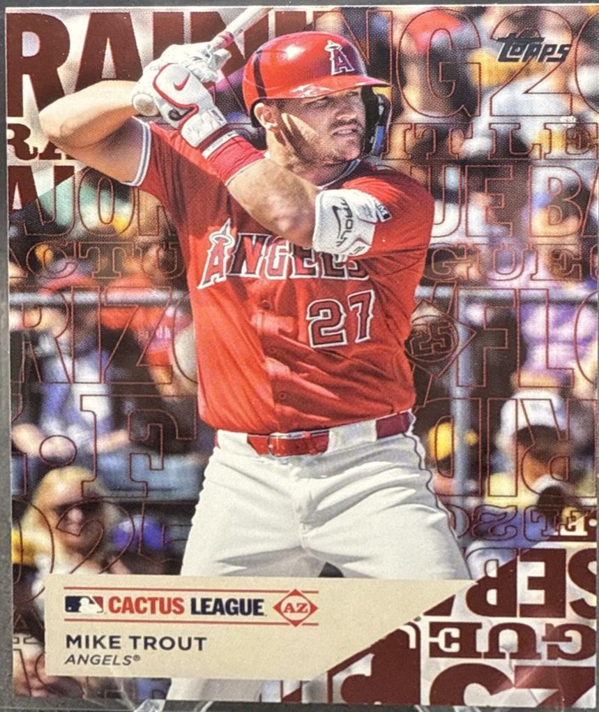 2025 Topps Training Ground Mike Trout #TG-8 card