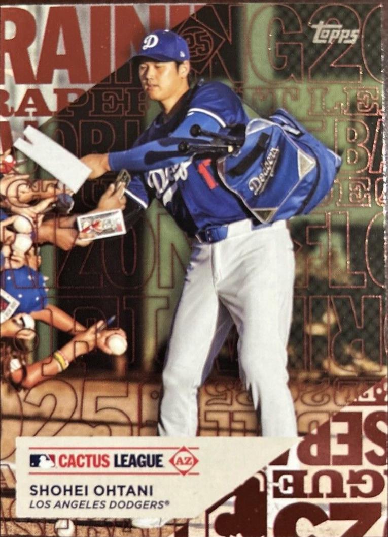 2025 Topps Training Ground Shohei Ohtani #TG-10 card